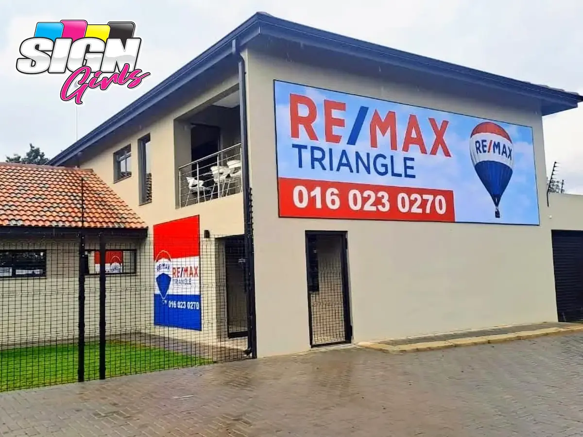 REMAX Triangle building branding and exterior signage