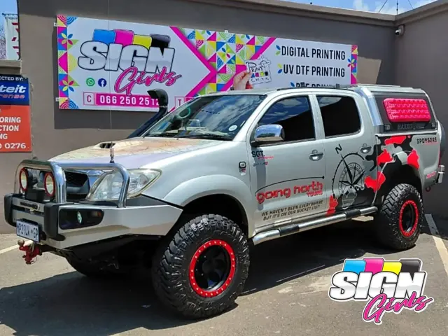Toyota Hilux vehicle branding by Sign Girls